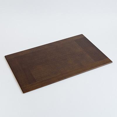 ふるさと納税 加茂市 お手入れ簡単・天然木ランチョンマット〈KIRI Place Mat ブラウン2枚組〉 |  | 01