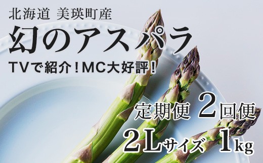 
                  【令和9年産先行予約】幻のアスパラ 2Lサイズ 1kg 2回便 ラスノーブル 令和9年産 北海道 美瑛町 本山農場 グリーンアスパラ | グリーン アスパラガス アスパラ あすぱら あすぱらがす 採れたて ギフト 贈答 新鮮 旬 産地直送 野菜[034-25]
                
