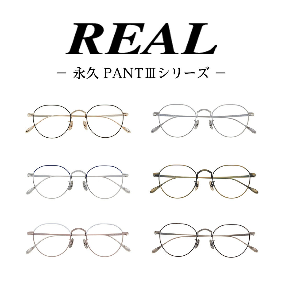 【ふるさと納税】【 リアル メガネ タートル 】REAL 永久 PANTIII 度無しブルーライトカットレンズ ＆ 老眼レンズ 対応 眼鏡 めがね メガネ メガネフレーム 国産 鯖江製 鯖江 ブルーライトカット 老眼