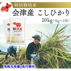 【令和6年産 先行受付 / R7.5月より順次発送】会津柳津産「柳津米」特別栽培米 10kg