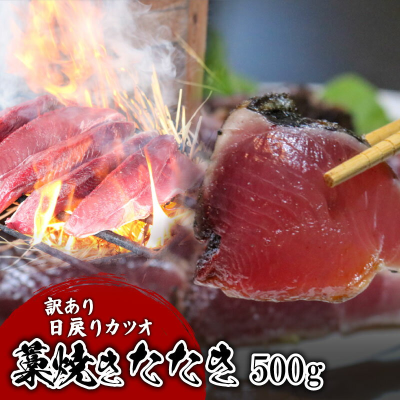 【ふるさと納税】 【訳あり】 【冷蔵】 かつおたたき 500g 鰹 かつお かつおのたたき 新鮮 魚介 海鮮 切身 魚 魚介 人気 おすすめ 高知県 南国市