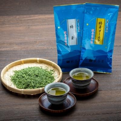 ふるさと納税 小郡市 深蒸し茶 献茶園 特製茶 特芽 &amp; 特芽ゴールド 八女茶[No5354-0873]