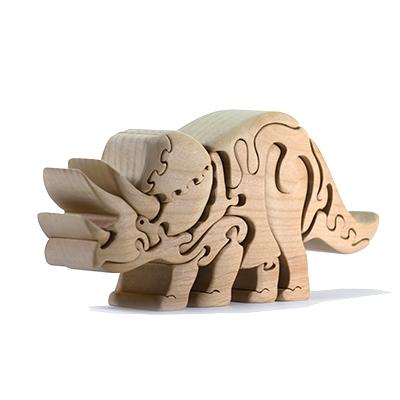 ふるさと納税 河内長野市 木工パズル　トリケラトプス |  | 01