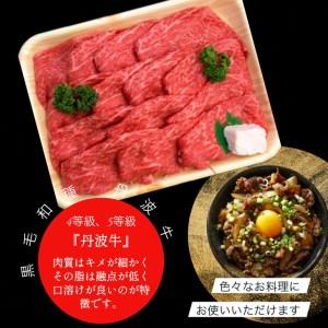 厳選 京丹波牛 4等級以上！贅沢 切り落とし1.2kg（600g×2パック）＜冷蔵＞京丹波かぐら ※離島への配送不可《京都 丹波産 黒毛和牛 丹波牛 和牛 肉 牛肉 黒毛和牛 国産牛肉 京都府産牛肉 