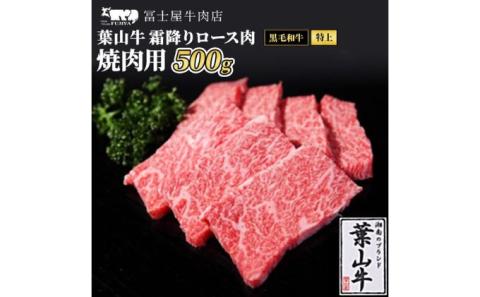 牛肉 冨士屋牛肉店がお届けする 葉山牛 特上 ロース肉 焼肉用 500g 和牛 ロース サーロイン 焼肉