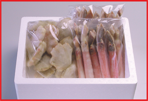 本ずわいがに1kg(棒肉むき身、肩肉カット) B-07022