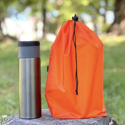 ふるさと納税 名古屋市 【L・5L・オレンジ】 大きめナイロン巾着袋　スタッフバッグ　スタッフサック