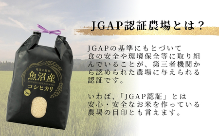 【JGAP認証農場】令和7年産 魚沼産コシヒカリ 特別栽培米「伊乎乃」 精米計15kg（5kg×1袋） 定期便毎月全3回 うちがまき絆【0002-UK11DB00-01】