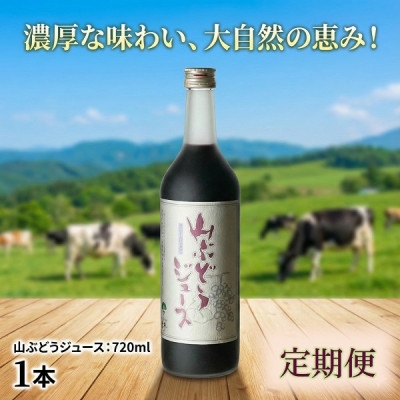 
                  ＜毎月定期便＞山ぶどうジュース 720ml×1本全5回【4078888】
                
