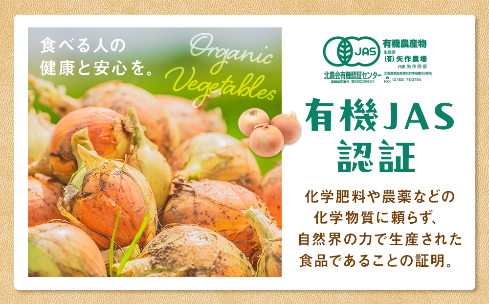 R7年産 有機農産物 玉ねぎ 20kg (有)矢作農場 | 玉ねぎ たまねぎ タマネギ 玉葱 大容量 オニオン 甘い 有機栽培 国産 産地直送 カレー ハンバーグ 煮込み 炒め物 北海道 津別町 送料