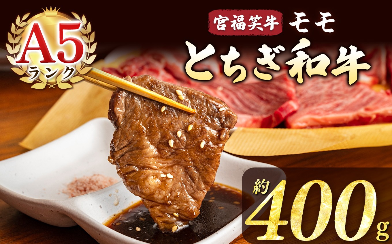 
            宮福笑牛(とちぎ和牛) A5 モモ焼き肉 約400g  |牛肉 和牛 焼き肉 やきにく 焼肉 焼肉用 モモ肉 もも肉 モモ もも 旨味 美味しい 肉 お肉 栃木県共通返礼品 栃木県 真岡市
          