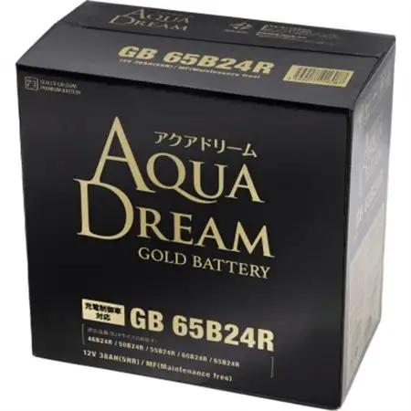 AQUADREAM GOLD 自動車始動用バッテリー 充電制御車対応  65B24R 1個_家電製品 アウトドア・カー用品  _【配送不可地域：沖縄県】【1608285】