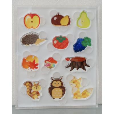 ふるさと納税 羽島市 季節のアクリル積み木　収納ケース付〜11月〜 |  | 03