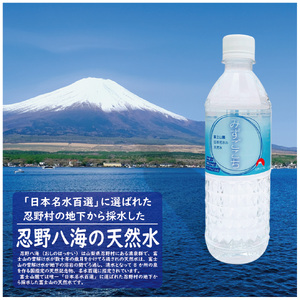 富士山麓　名水百選の天然水（忍野八海 ちょはっかい）500ml×24本