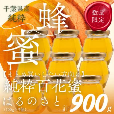 ふるさと納税 大網白里市 大網白里育ちの純粋はちみつ「はるのさと」(百花蜜)【計900g】100g×9個