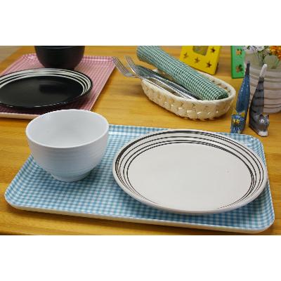 ふるさと納税 海南市 和歌山県海南市 STトレー L 39cm チェック ピンク 2枚組 家庭用食洗機対応のトレー |  | 01