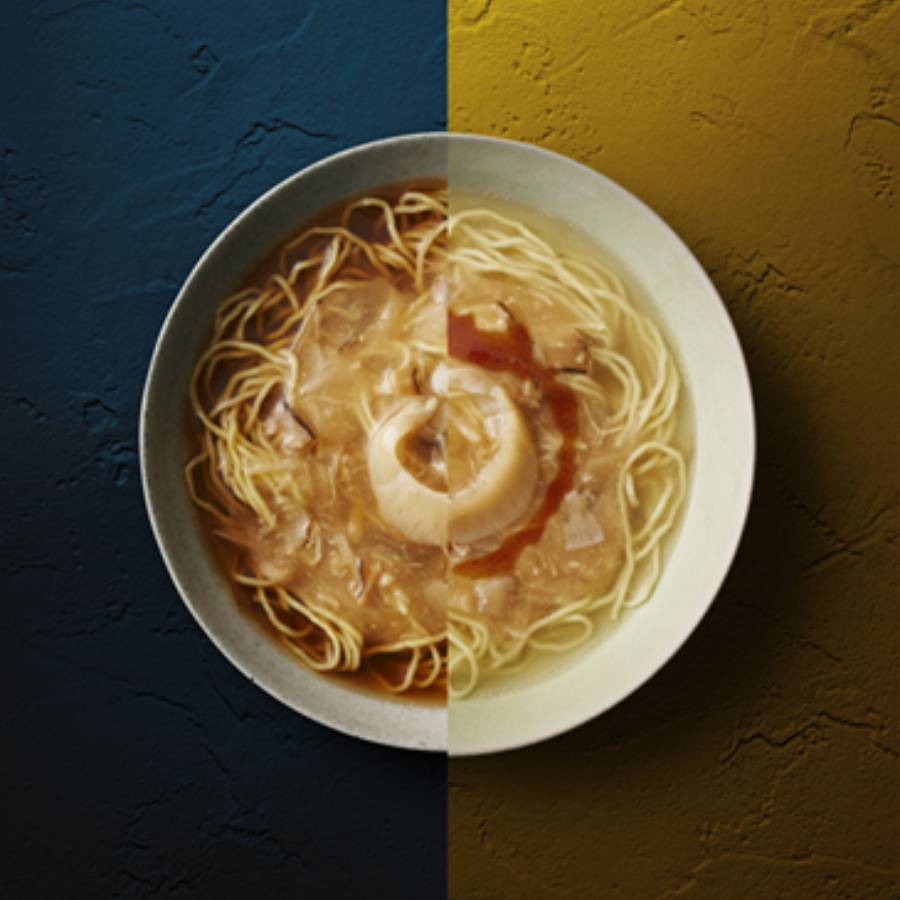 ＜石渡商店＞ふかひれラーメン「醤油」 2食＋「塩」 2食セット