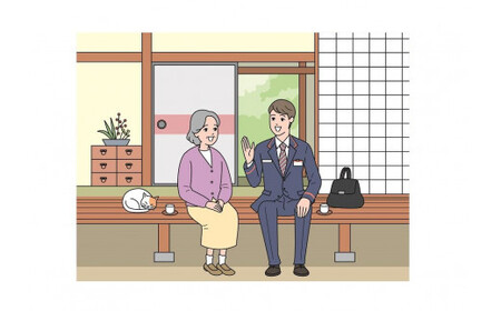 みまもり訪問サービス（12か月） ／ 日本郵便 郵便局 安心 防犯 訪問 見守り お年寄り故郷 田舎 奈良県 田原本町