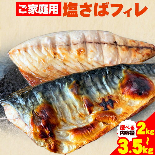 【ふるさと納税】ご家庭用 塩さばフィレ 選べる 2kg 3.5kg 株式会社魚鶴商店 《30日以内に出荷予定(土日祝除く)》 さば 塩サバ 鯖