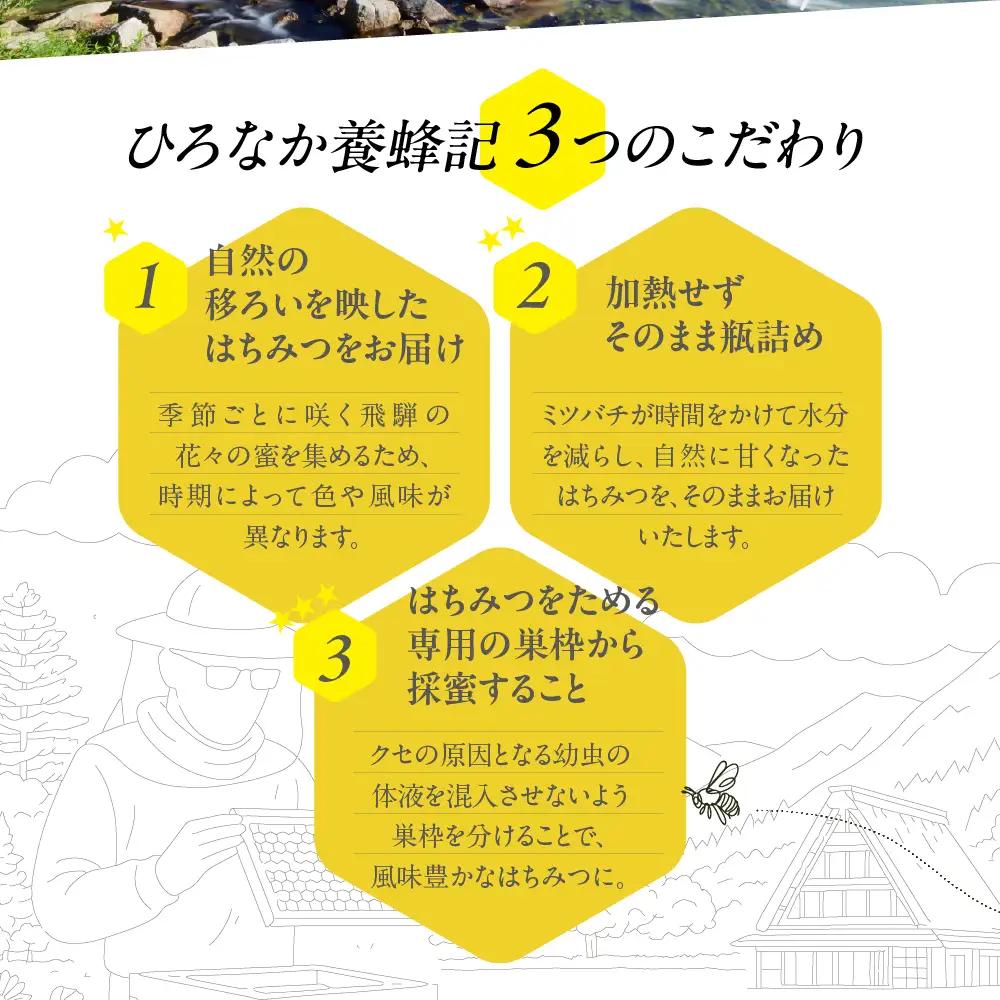 純粋はちみつ 奥飛騨の百花 230g | はちみつ 非加熱 はちみつ TG002
