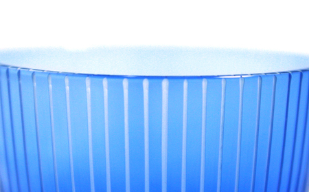 浅草切子 KANA KURITA「ぐい呑 千筋 青藍/金赤＜艶消し＞」ペアセット 木箱入り_0012-101-T07