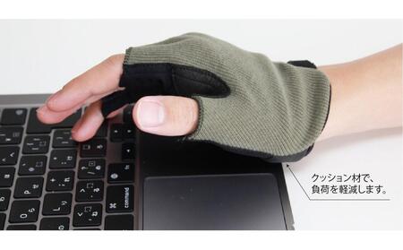 PCワーク向けグローブ Wearable Workspace Glove (サイズL×ライトグレー)