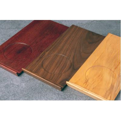 ふるさと納税 宇城市 カフェトレイ　3点セット　ウォールナット　パープルハート　栃　天然無垢材