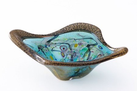 金・プラチナ象嵌「光琳」1983J.CAVIAR　BOWL 皇煌（こうおう）【カラー：グリーン】_0092-002-2