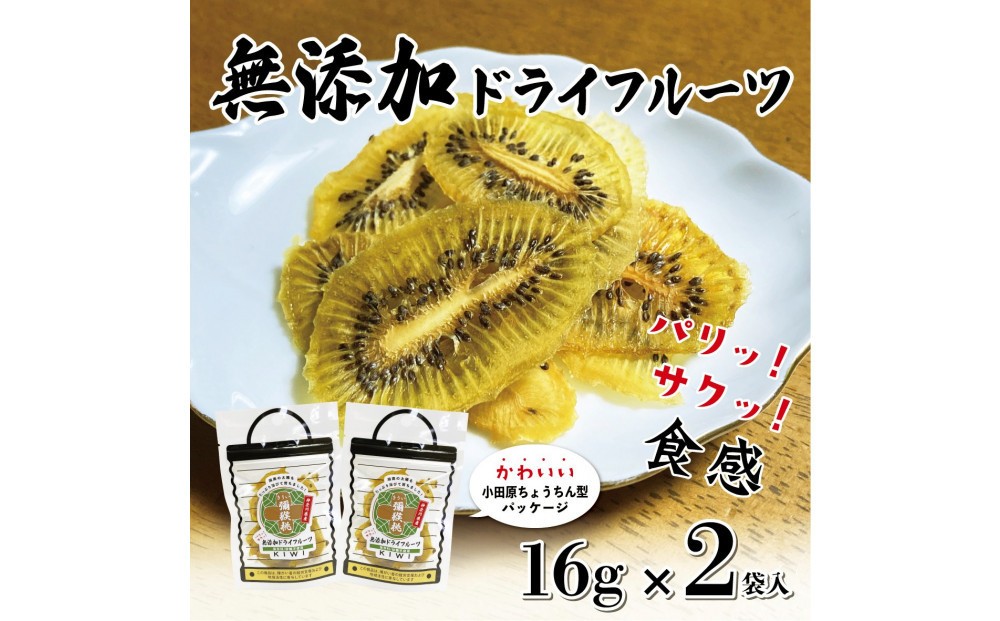 
            無添加ドライフルーツ(キウイ)16g×2袋入【 神奈川県小田原市 】
          