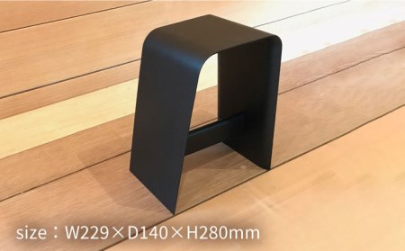 thin stool small (black)　糸島市 / 贈り物家具　みはたや[ADD024]