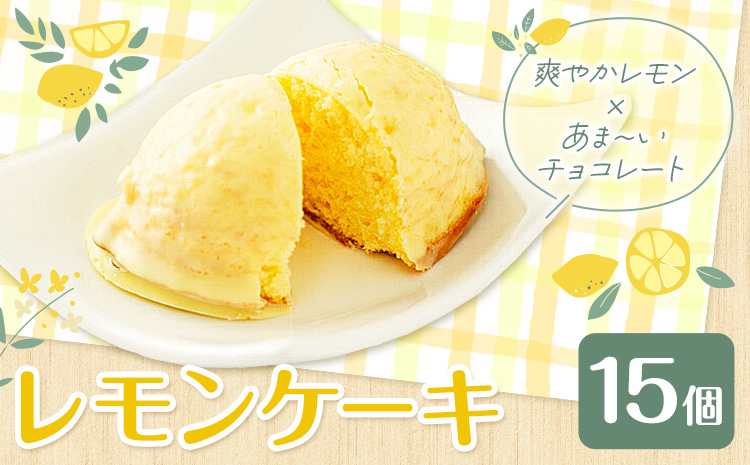 レモンケーキ 15個入り【養生市場】合計約750g 有限会社七城町特産品センター《90日以内に出荷予定(土日祝除く)》熊本県 菊池市 レモン ケーキ 檸檬ケーキ レモンチョコ おかし お菓子 デザート