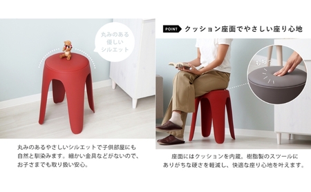 椅子 スタッキングスツール circh(サーチ) 1脚 選べるカラー スタッキング チェア スツール スタッキングチェア 丸椅子 丸 腰掛け椅子 腰掛け 背もたれなし キャスターなし 重ねる インテリ