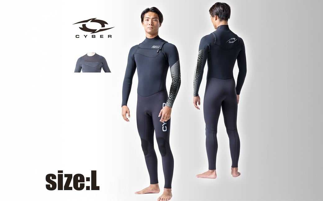 
ウエットスーツ CYBER 3/2mm ZEST-LIMITED フルスーツ FALL/WINTER仕様 Lサイズ
