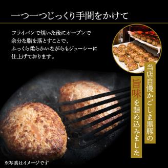 【岩元精肉店】鹿児島県産黒毛和牛100%生ハンバーグ& かごしま黒豚100%ハンバーグ(各4個入)　K045-013