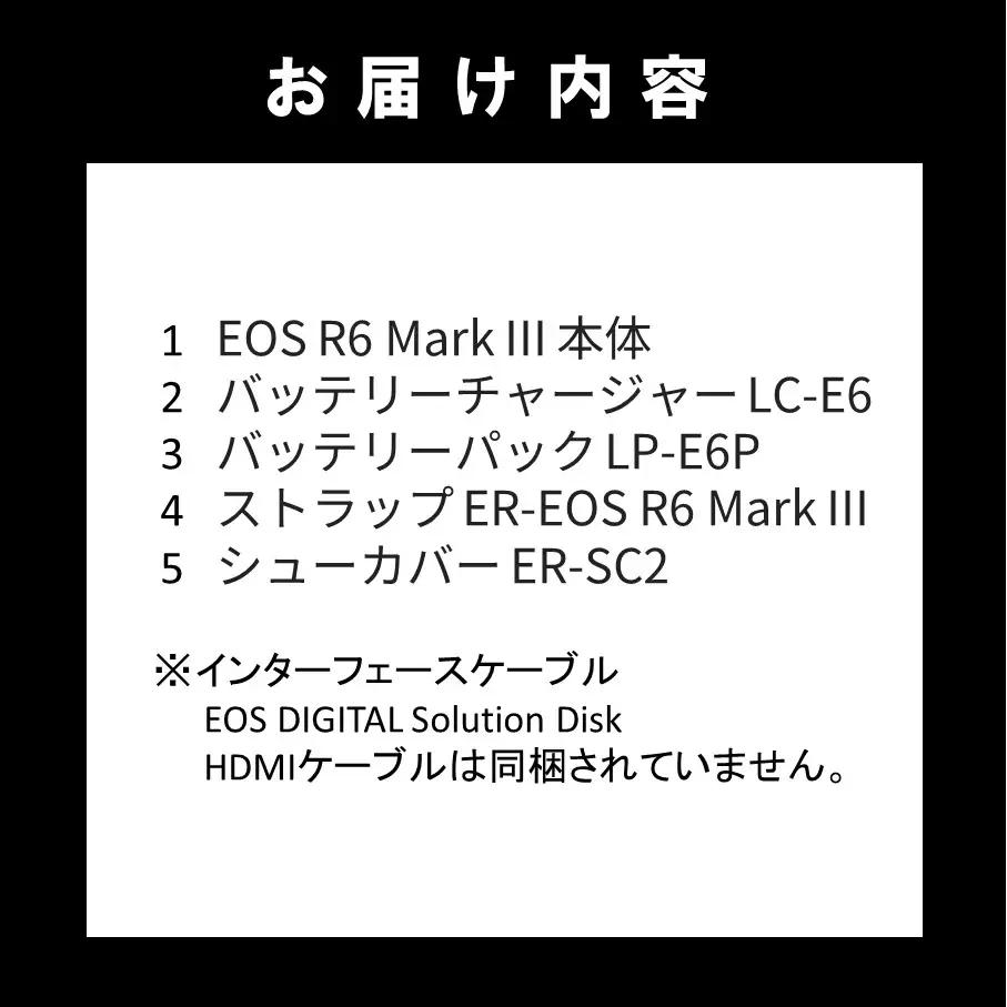 キヤノン ミラーレス カメラ EOS R6 MarkⅢ ボディ Mark3 _0060C