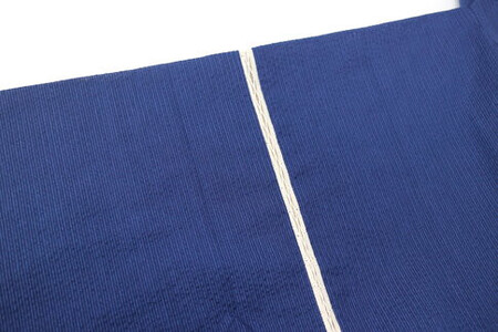 阿波しじら織 甚平【柄No.93、サイズM】と巾着（大）セット