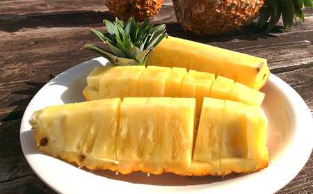 【2024年発送】久米島印商店 パイナップル2個（ハワイ種Ｎ67-10）