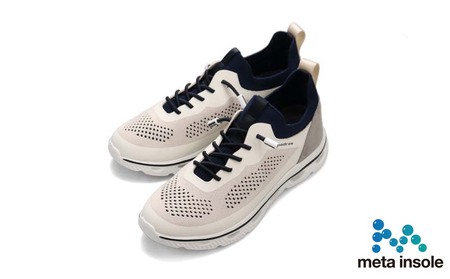 madras(マドラス) 紳士靴 meta insole搭載 M593AMT (ホワイトネイビー、L(26.0～26.5cm))