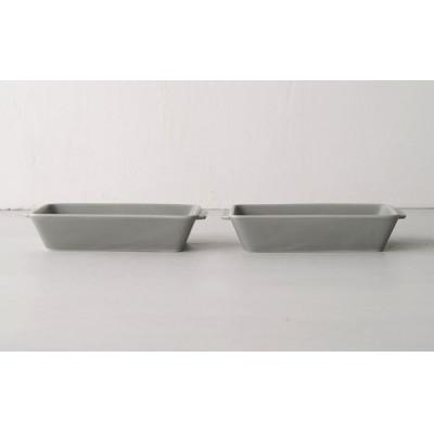 ふるさと納税 長崎県 【波佐見焼】18.5×9.5×3.5cmオーブン耐熱鉢2個組　GR・M 2 17451