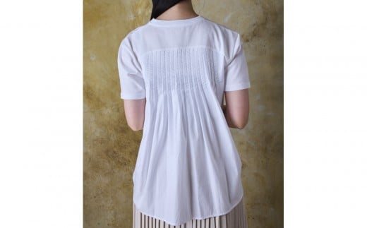 ◆サイズ：3（L）◆バックギャザープリーツTシャツ