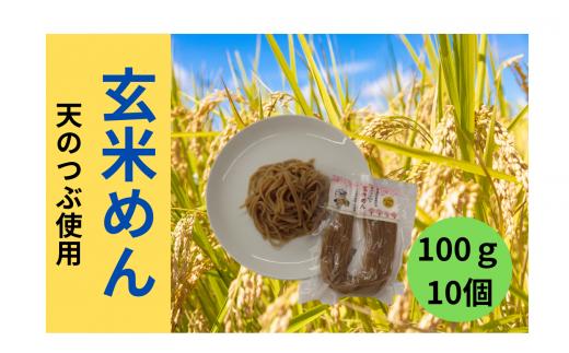 玄米めん詰合せ　100ｇ×10個　中太麺　　グルテンフリー　