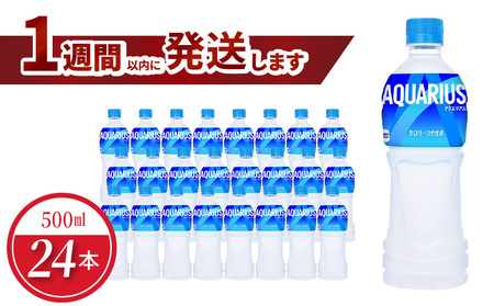 アクエリアス 500mlPET（24本入）コカ･コーラ スポーツ飲料 熱中症対策  コカ・コーラ