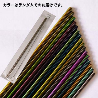 ふるさと納税 関市 <【名入れ可】　ステンレスカラーストロー>　エコカラーストロー　金属カラーストロー　 |  | 03