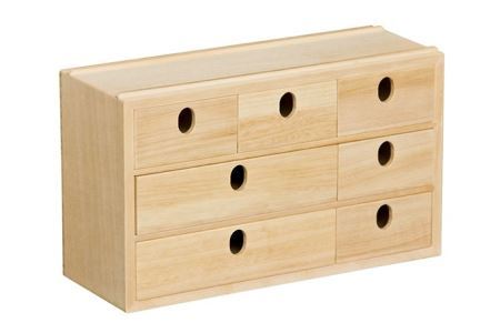 総桐　多用途ボックス　3列×3段　クリア No.144