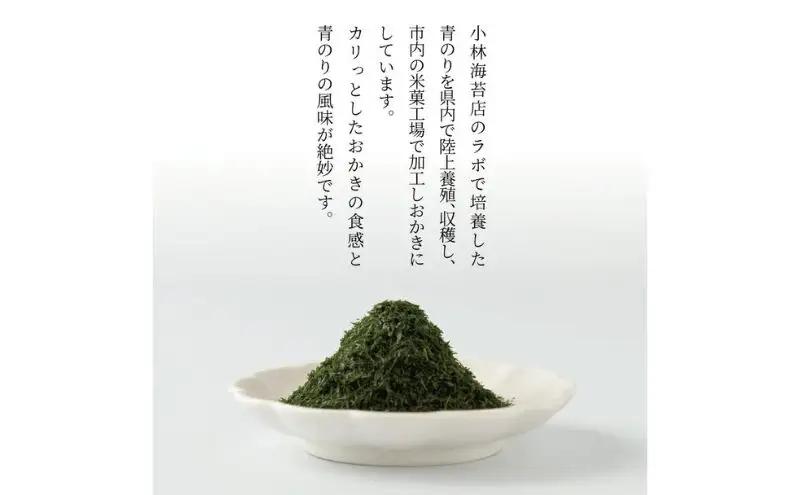 小林海苔店の青のりおかき10袋セット 〈お菓子 おやつ おかき せんべい 煎餅 揚げ餅 菓子 米菓子 プレゼント お土産 おすすめ〉