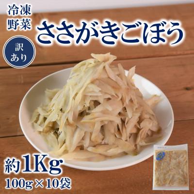 ふるさと納税 三股町 【訳あり】工場直送簡易包装 宮崎県産冷凍ささがきごぼう計約1kg 約100g×10袋【MI545】