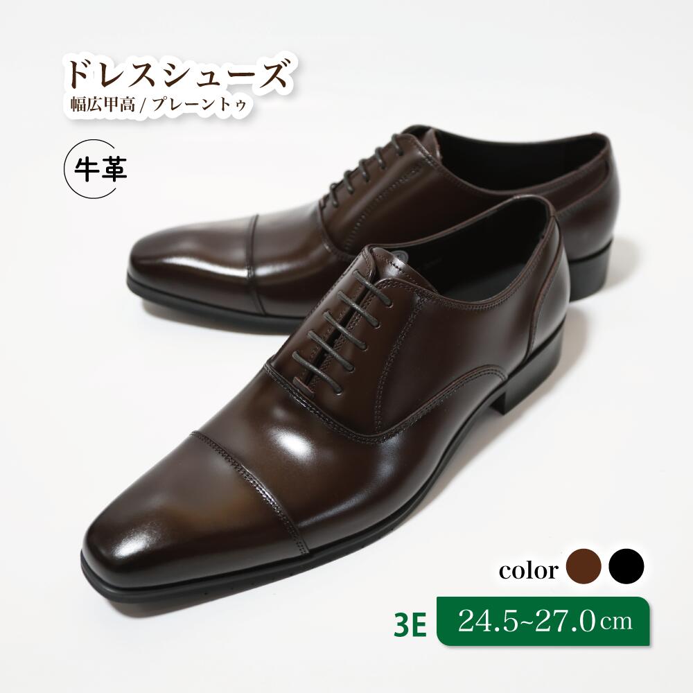 【ふるさと納税】靴 革靴 ビジネスシューズ ストレートチップ 24.5cm 25cm 25.5cm 26cm 26.5cm 27.0cm LV431 牛革 コージ製靴 紳士靴 メンズシューズ メンズ 本革 通勤 革 おしゃれ おすすめ スーツ ビジネス 茶色 茶 ブラウン ビジネスカジュアル メンズファッション