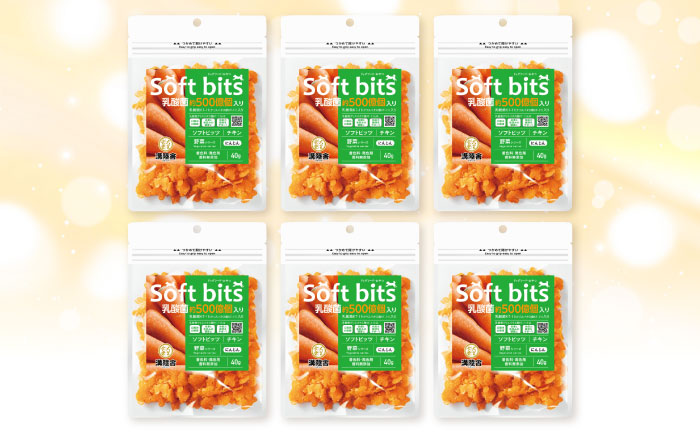Softbits ドッグフード にんじん（40g×6P）/ ドッグフード 犬 いぬ ドッグ おやつ ペットフード / 大村市 / サポート [ACAM020]