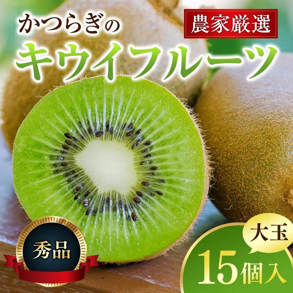 キウイ　和歌山県産 秀品 キウイフルーツ 大玉15個入 こだわり農家厳選 先行予約 【2026年12月中旬～2027年1月中旬頃に順次発送予定【KG28】【BK028-kgr021】