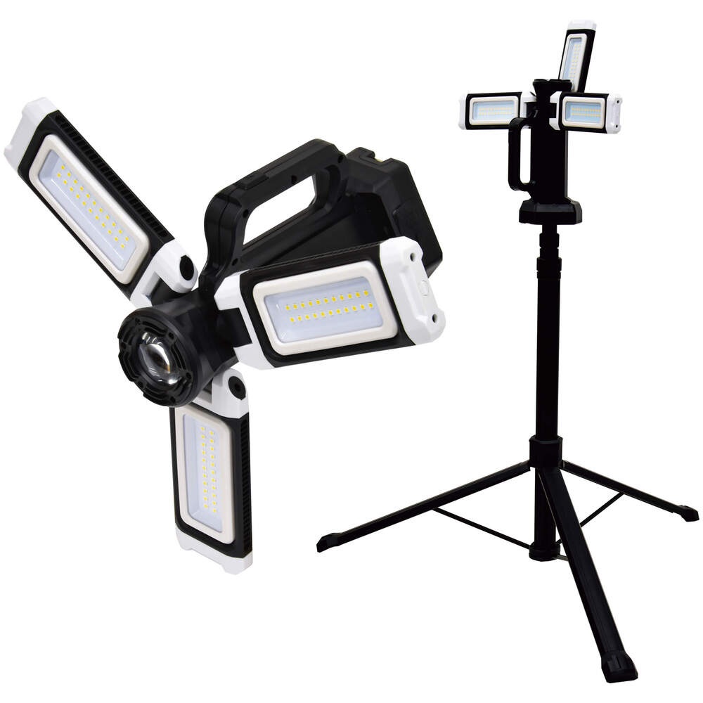 【ふるさと納税】充電式LEDライト アスラ(LEDL-3P1PL)｜NICHIDO 日動工業 充電式 LED ハンディライト 三脚サイト 2WAY [1283]